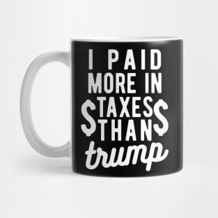 I Paid More Taxes Than Trump bernie 2020 Mug